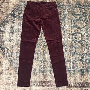 AG Adriano Goldschmied Women's High Rise Jeans in Burgundy